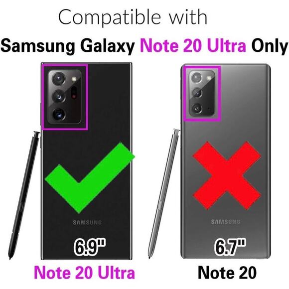 NWT Asuwish Samsung Note 20 Red Case with Crossbody and Wrist Strap Leather - Picture 2 of 6